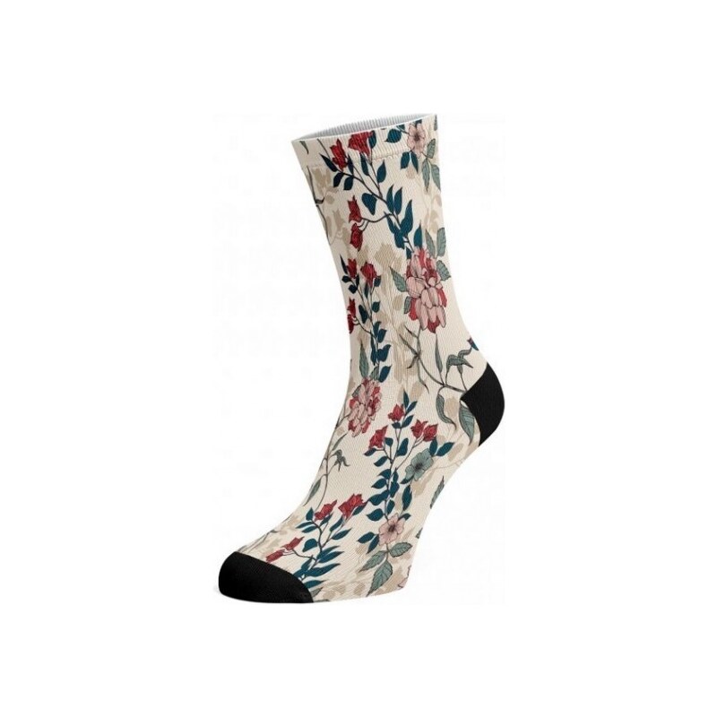 FLOWEE bavlnené potlačené veselé ponožky Walkee