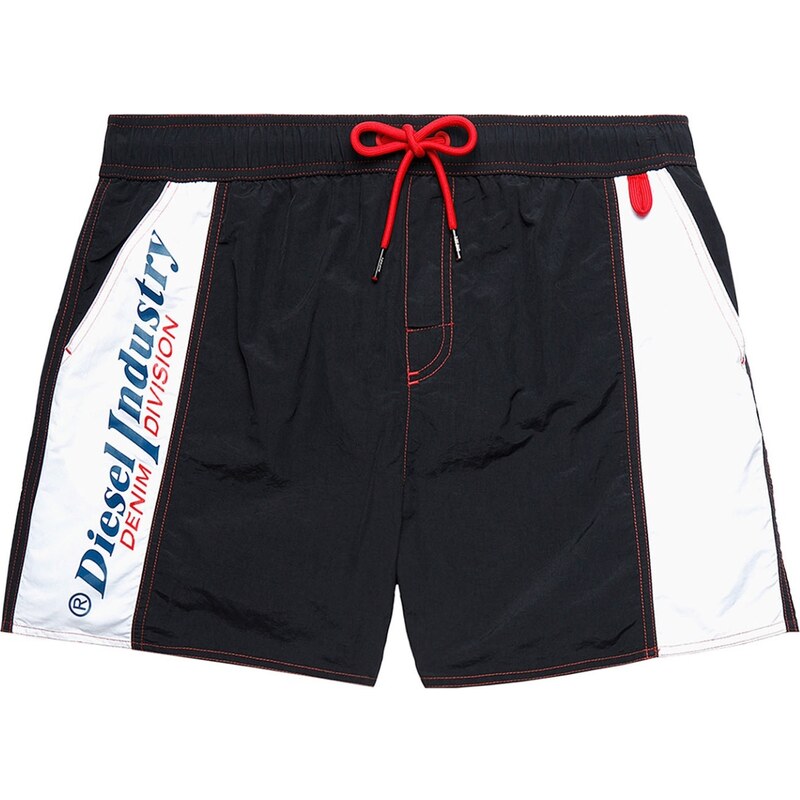 Pánske kúpacie kraťasy 00SXLI 0PCAI E0013 čierna/biela - Diesel 37727489
