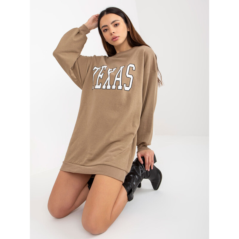 ex moda Sweatshirt-EM-BL-U719.82P-dark beige 64787910