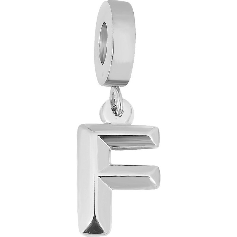 Lindas Jewelry Prívesok na náramok Písmeno F chirurgická oceľ IP072 37734749