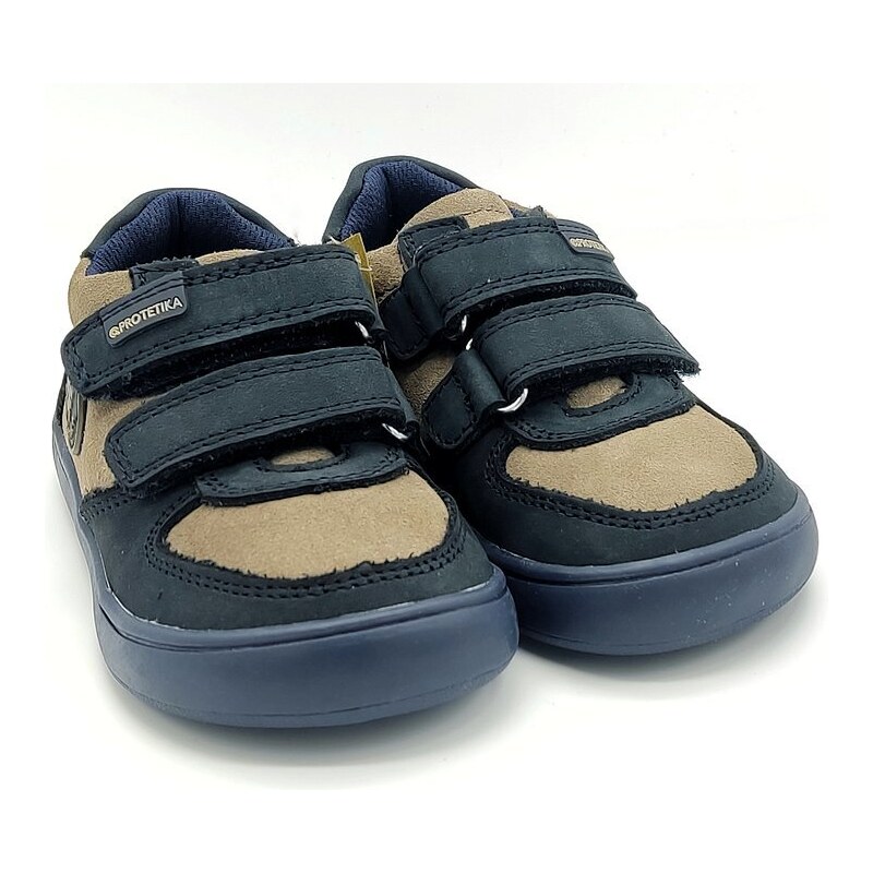 Detská celoročná obuv BRENDON NAVY Protetika - Barefoot 46771691