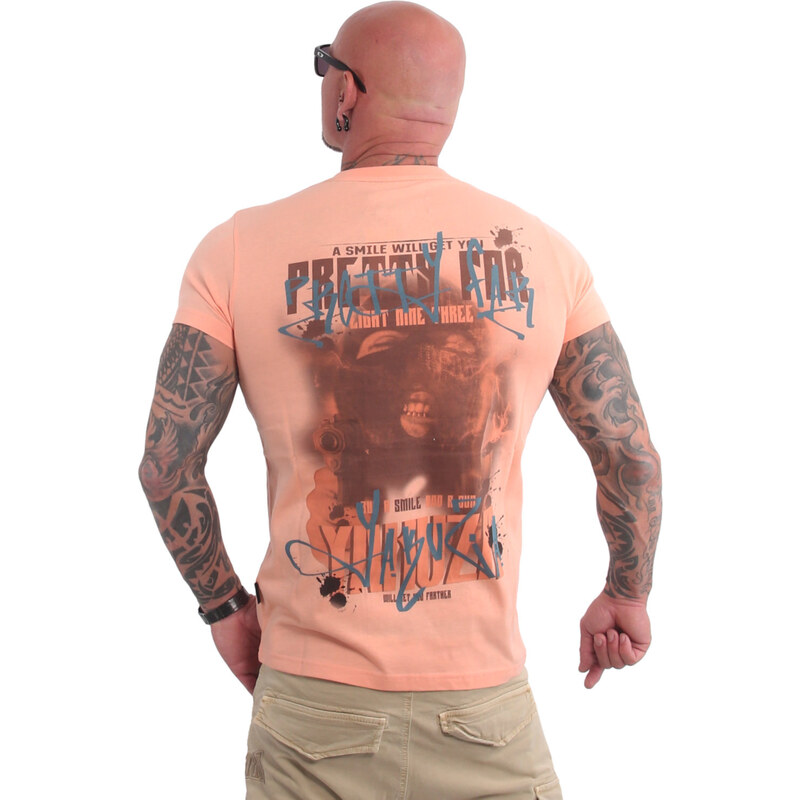 Yakuza tričko pánske PRETTY FAR TSB 21035 papaya punch