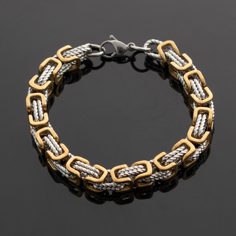 CITY STORM Pánsky náramok, kráľovský vzor - Monarch 66889101