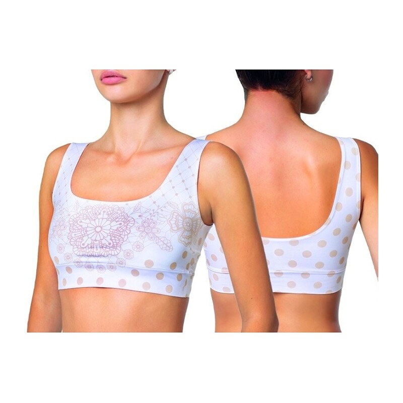 Dámsky Crop Top Meméme Polka Dot Chamomile 52910696