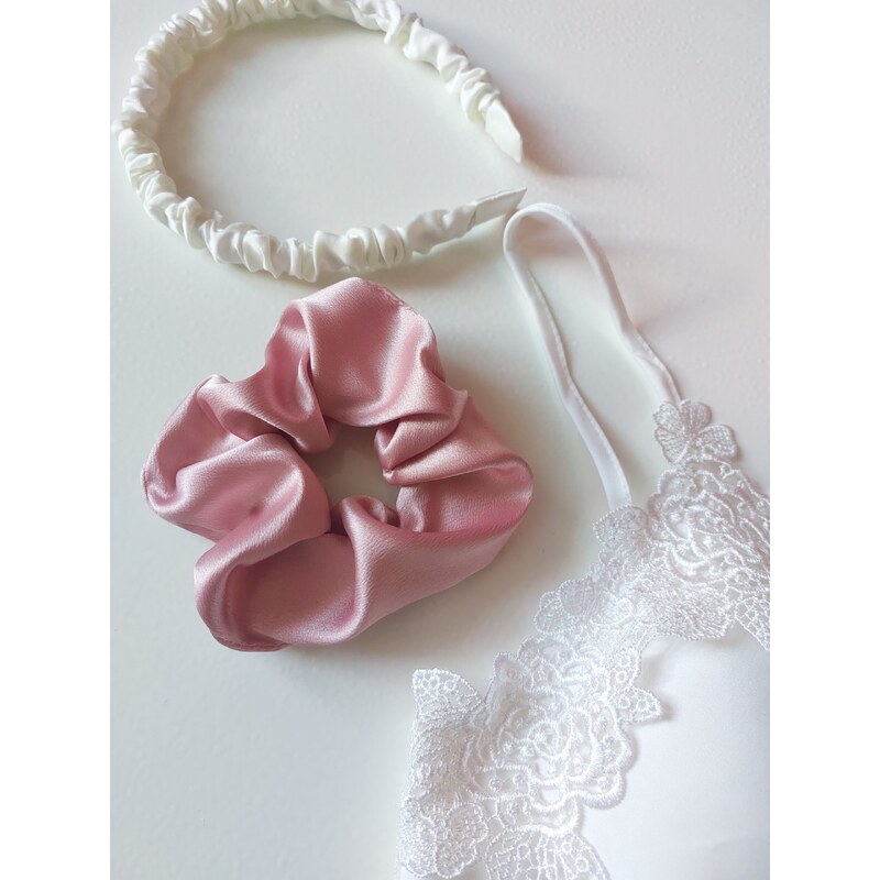 modnenakupy.sk Saténová scrunchie gumička ROSÉ MIDI 37801814