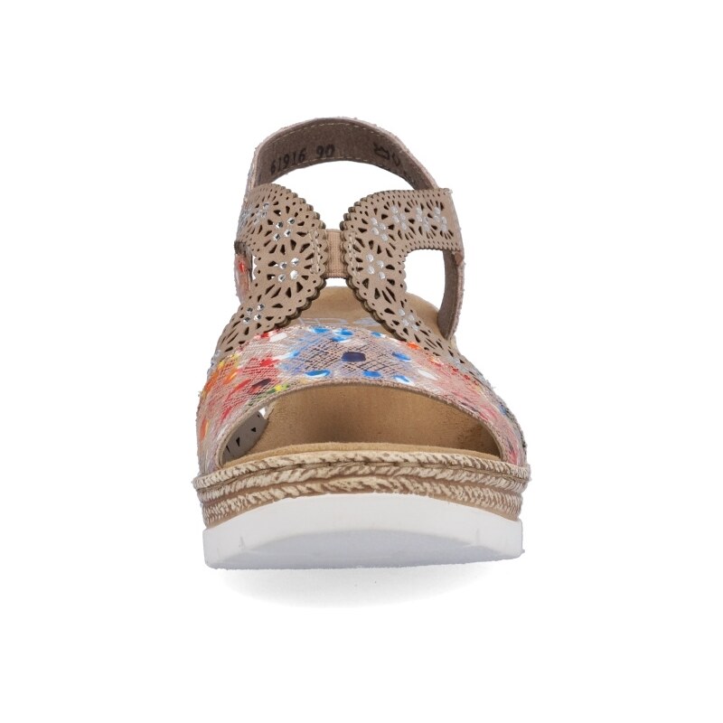 Dámske sandále RIEKER 61916-90 béžová S4