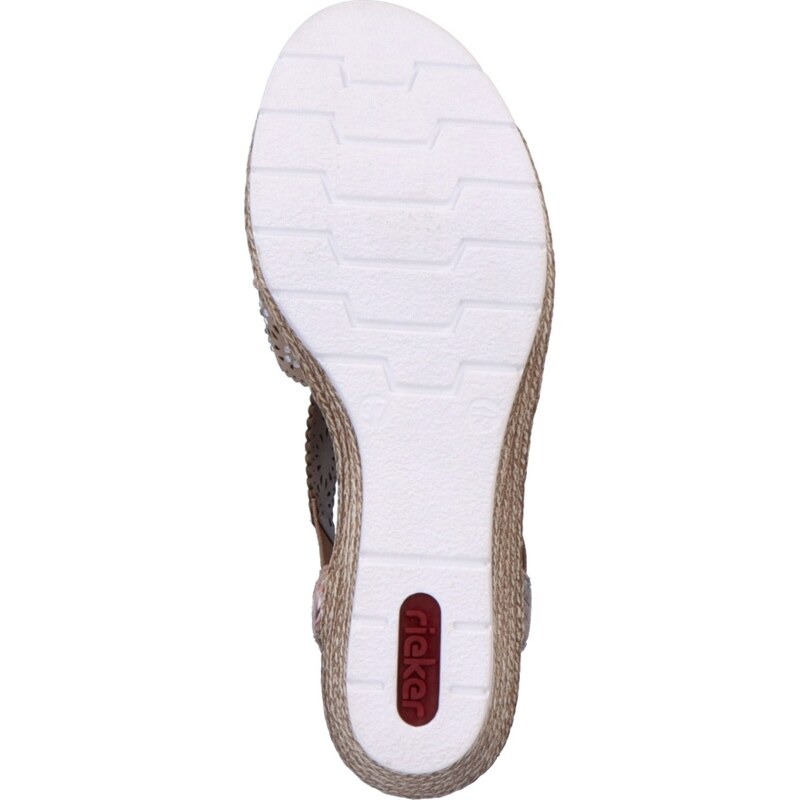 Dámske sandále RIEKER 61916-90 béžová S4