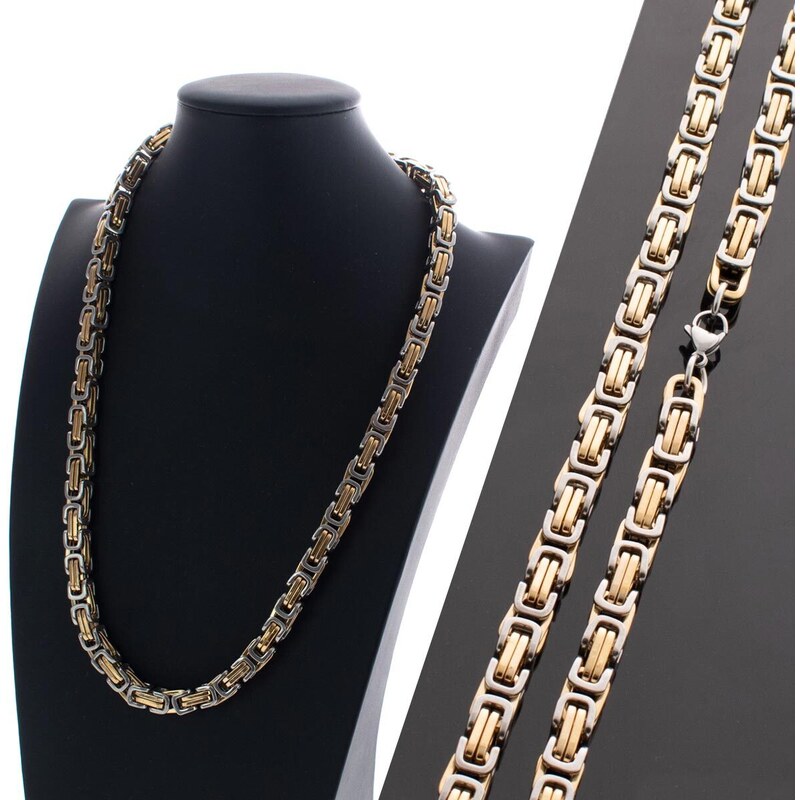 CITY STORM Hrubá Strieborno-zlatá retiazka - kráľovský vzor - Imperial 66888864