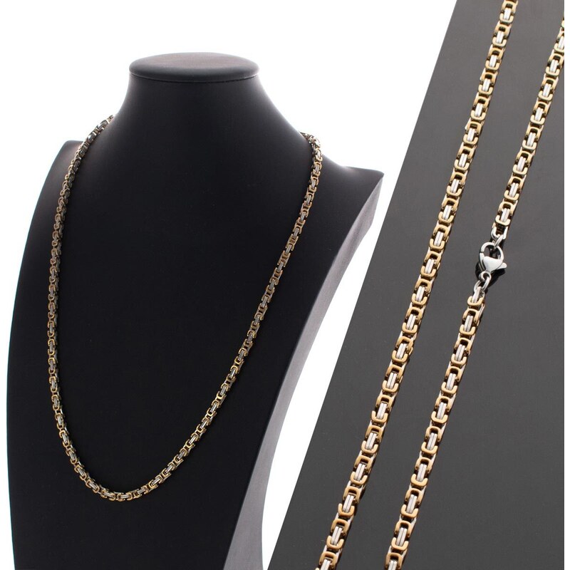 CITY STORM Strieborno-zlatá retiazka - kráľovský vzor - Imperial 4 66889471