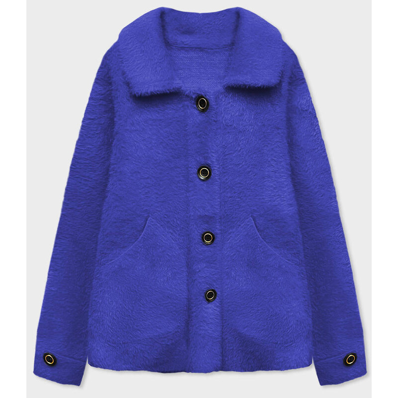 Dámsky kabát z alpaky Tana parížska modrá