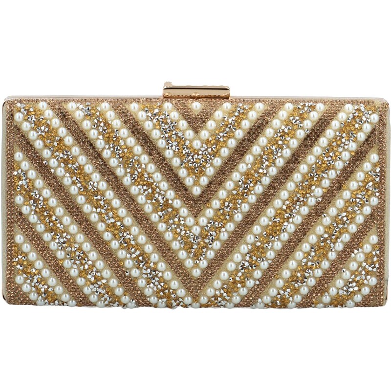 Dámska plesová kabelka zlatá - Michelle Moon Rexas zlatá 61533719