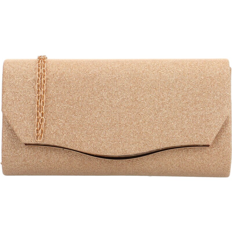 MOON Elegantná dámska listová kabelka Lylou, šampanská 67735548