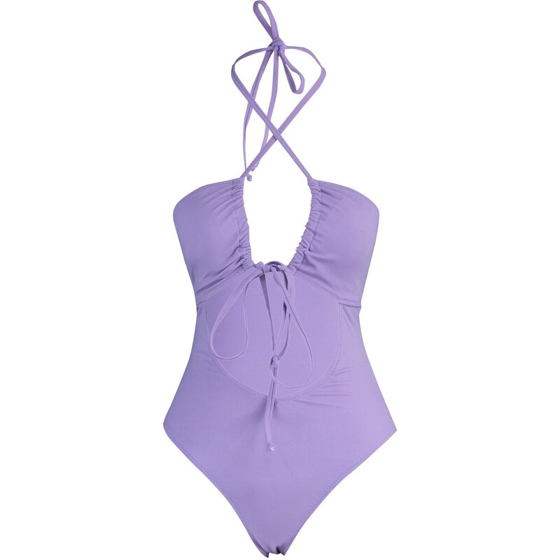 Trendyol Collection Lilac Cross Tied Bias Normal Leg plavky
