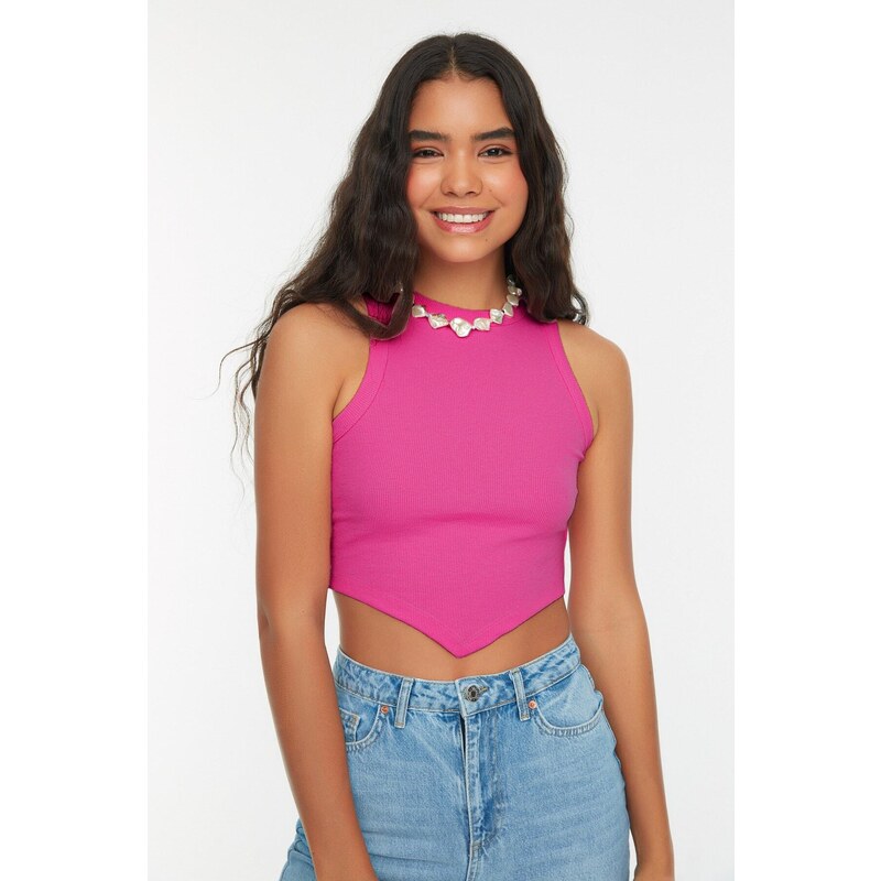 Dámsky Crop Top Trendyol Corduroy 31757113