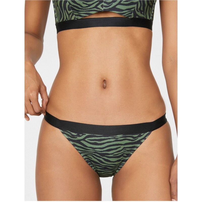 Koton Zebra Patterned Bikini Bottoms 55555054