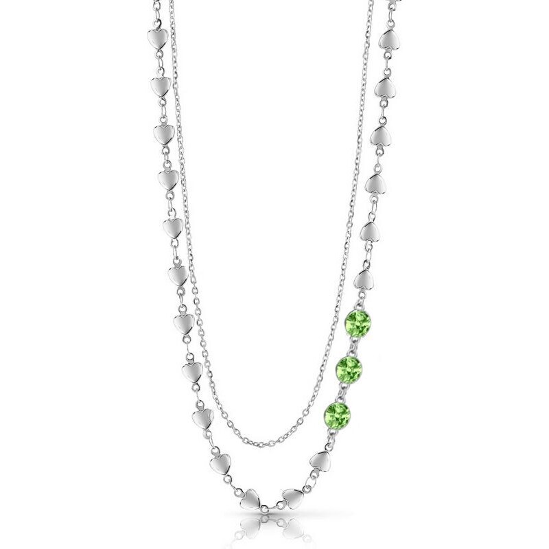 SWAROVSKI Elements Swarovski e. dvojitý náhrdelník Triumph of Love 37893605