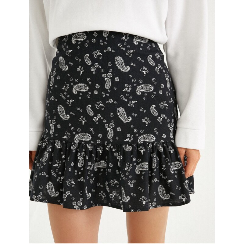 Koton Patterned Ruffled Skirt
