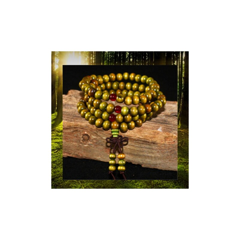 Drevený náramok Handmade DN 06 Zelená 37911422