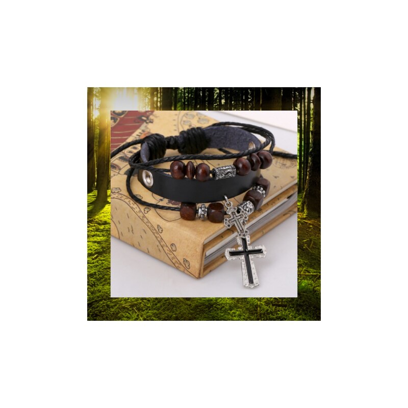 Kožený Náramok s Korálkami Handmade DN 14 Mix Farieb 37911743