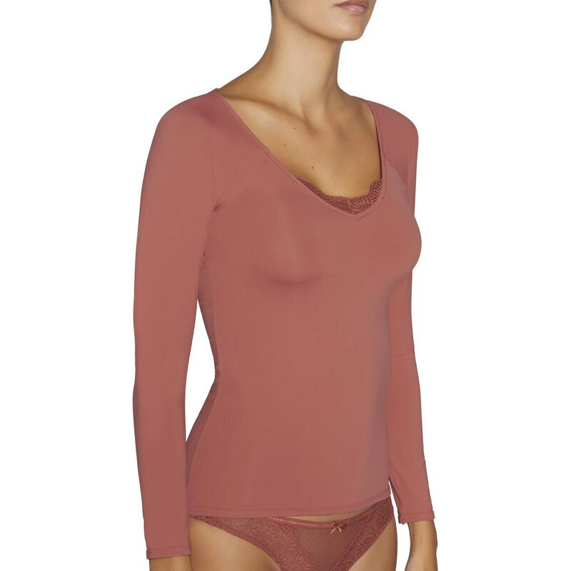 Dámske tričko s dlhým rukávom 19185 červená - Ysabel Mora 21210362