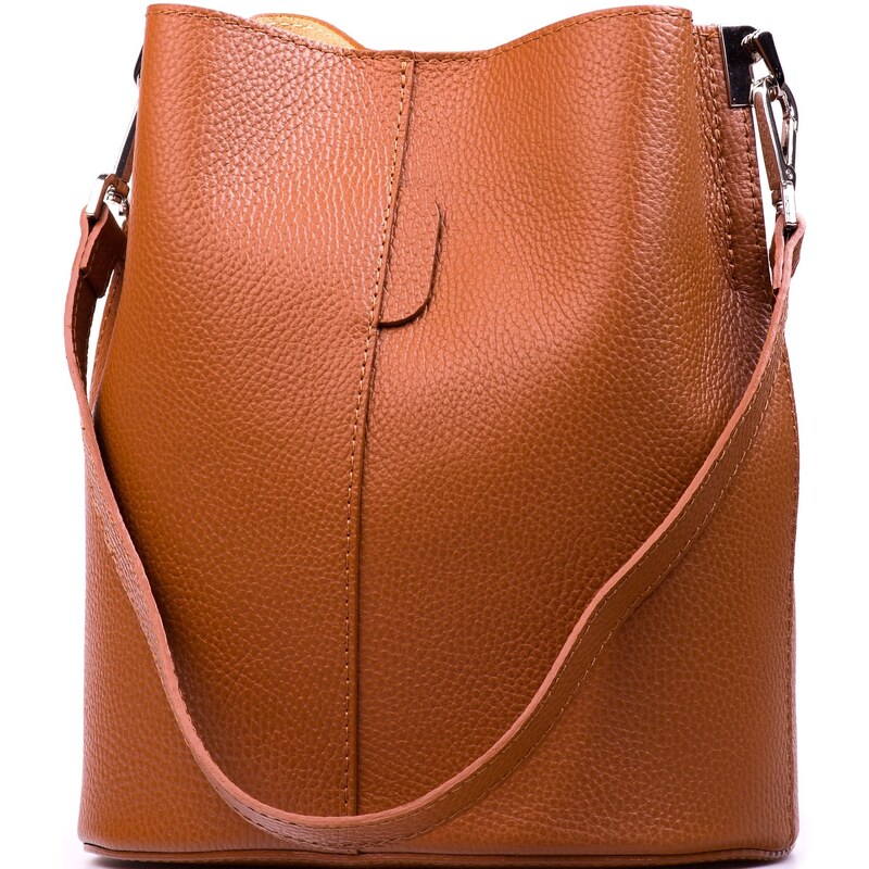 Blaire Kožená kabelka Nita koňakovo hnedá 64987801