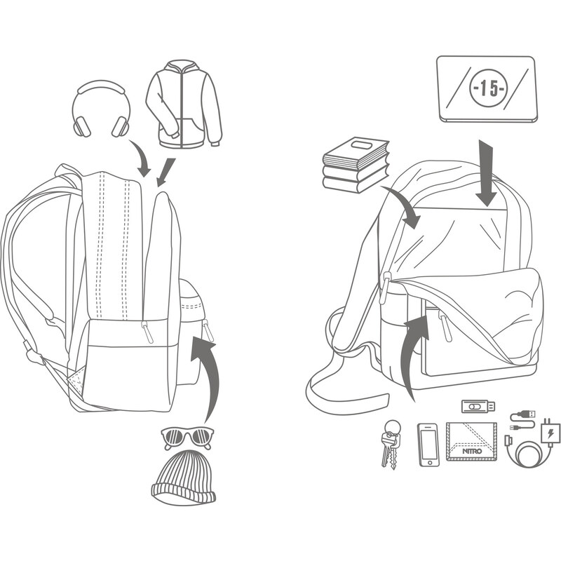 Nitro batoh URBAN CLASSIC dune 62193697
