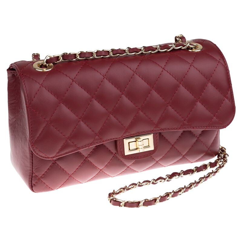 Červená kožená talianska crossbody kabelka Eliana Bordo NovaKabelka.sk 65801926