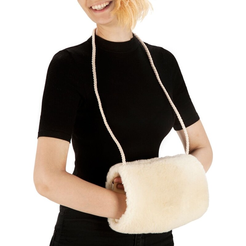 Vlnka Rukávnik z ovčej vlny Merino prírodná 17407265