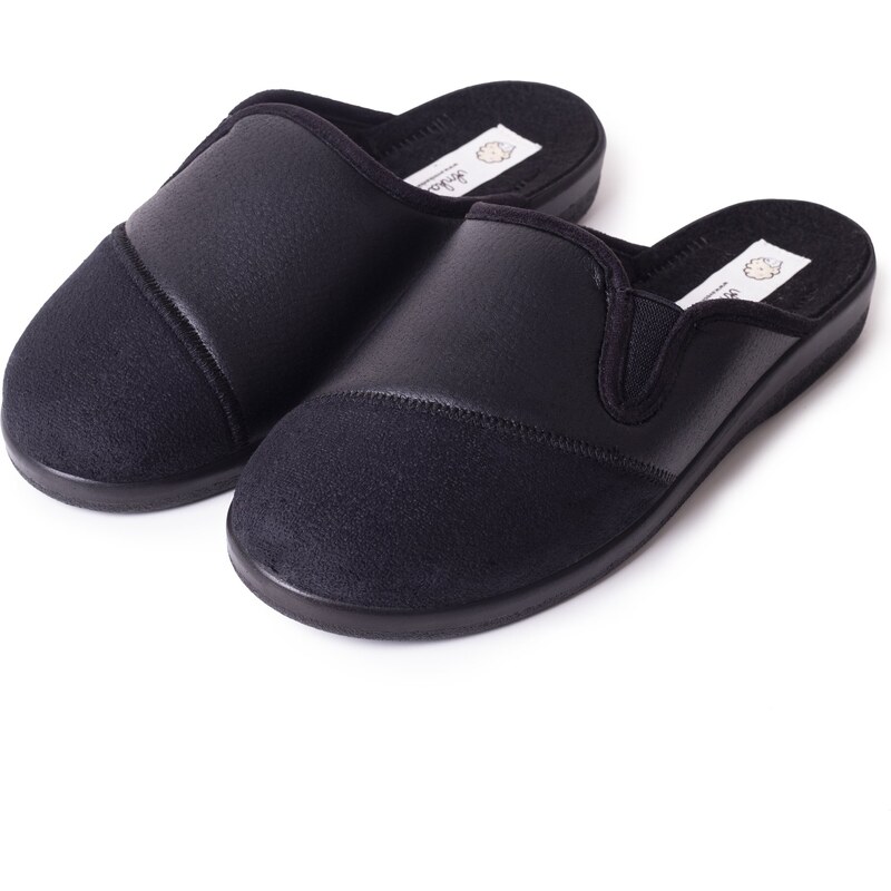 Vlnka Pánske celoročné papuče čierna veľkosti obuvi - dospelí 41