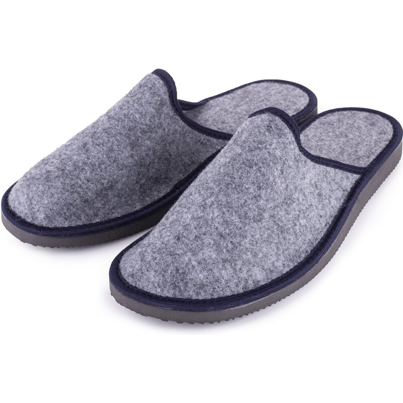 Vlnka Pánske filcové papuče sivá veľkosti obuvi - dospelí 43 11375209