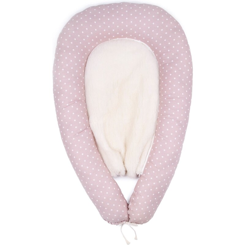 Vlnka Hniezdočko 2v1 pre bábätko s ovčou vlnou bodky 65796915