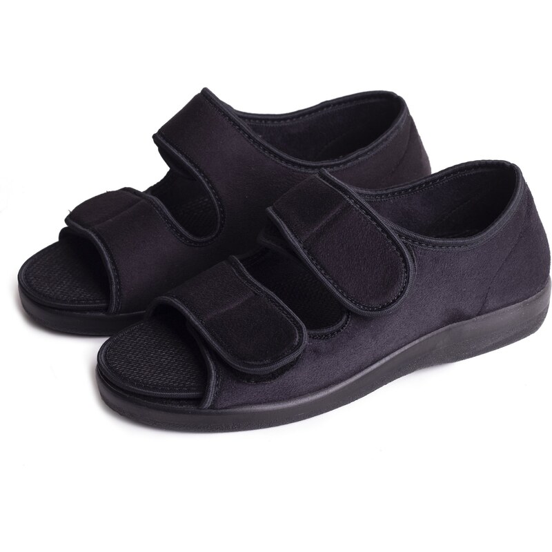 Vlnka Zdravotná obväzová obuv otvorená Čierna veľkosti obuvi - dospelí 36