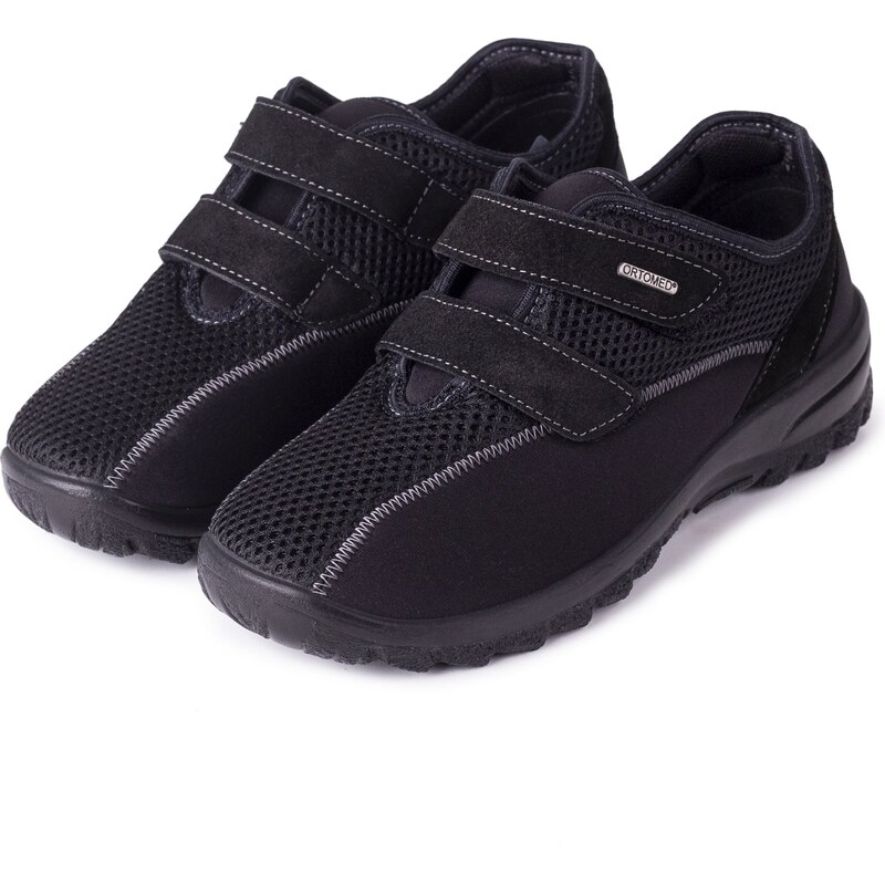 Vlnka Dámske priedušné gélové tenisky na suchý zips čierna veľkosti 17595031