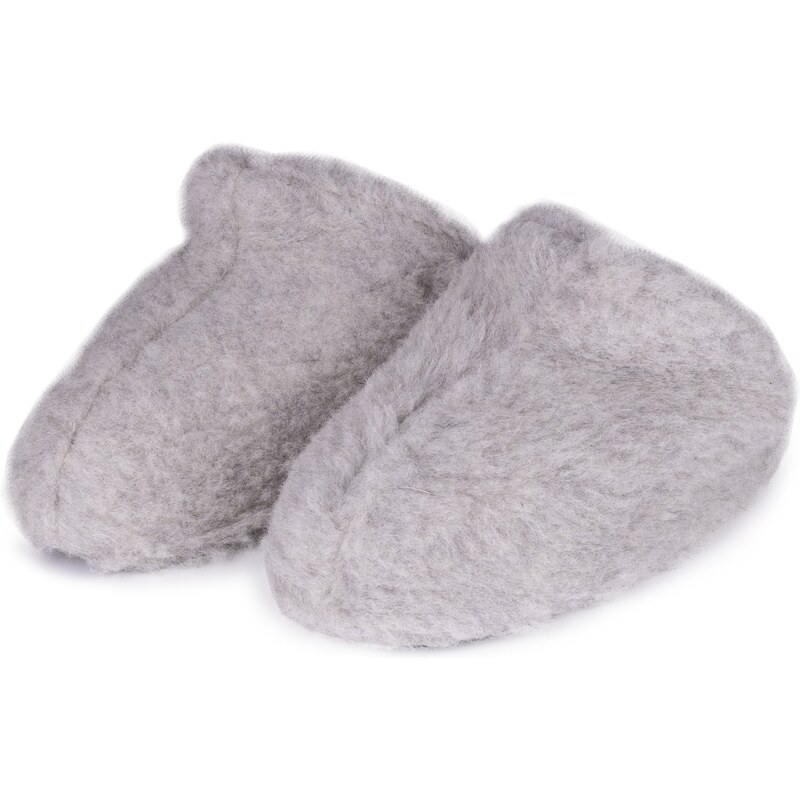 Vlnka TV papuče z ovčej vlny svetlo sivá veľkosti obuvi - dospelí 35 65061844