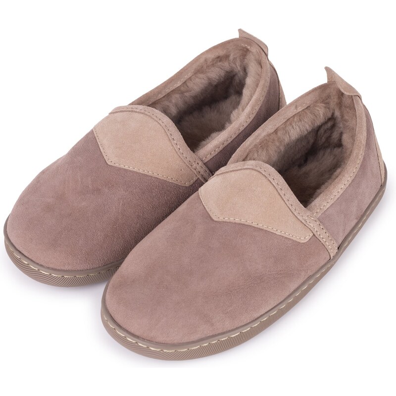 Vlnka Dámske kožené papuče s ovčou vlnou Daniela béžová veľkosti obuvi 24499652