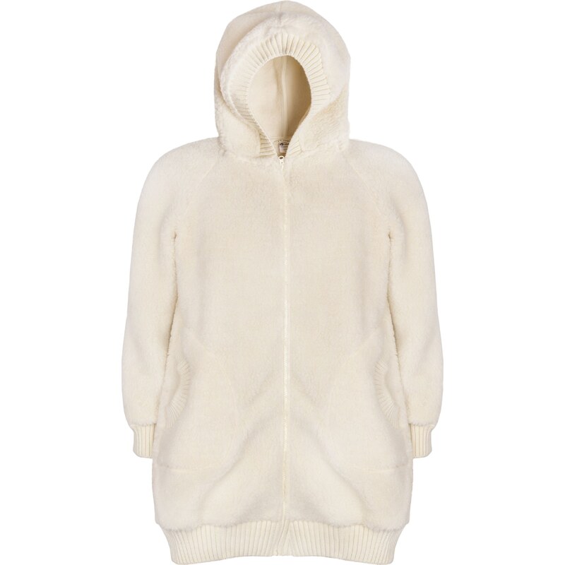 Vlnka Predĺžená mikina z ovčej vlny prírodná veľkosti oblečenia L 65796939