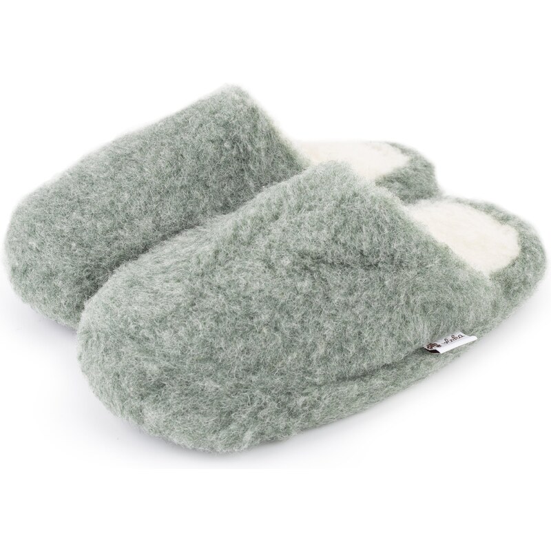 Vlnka TV papuče z ovčej vlny zelená veľkosti obuvi - dospelí 35-36 65061861