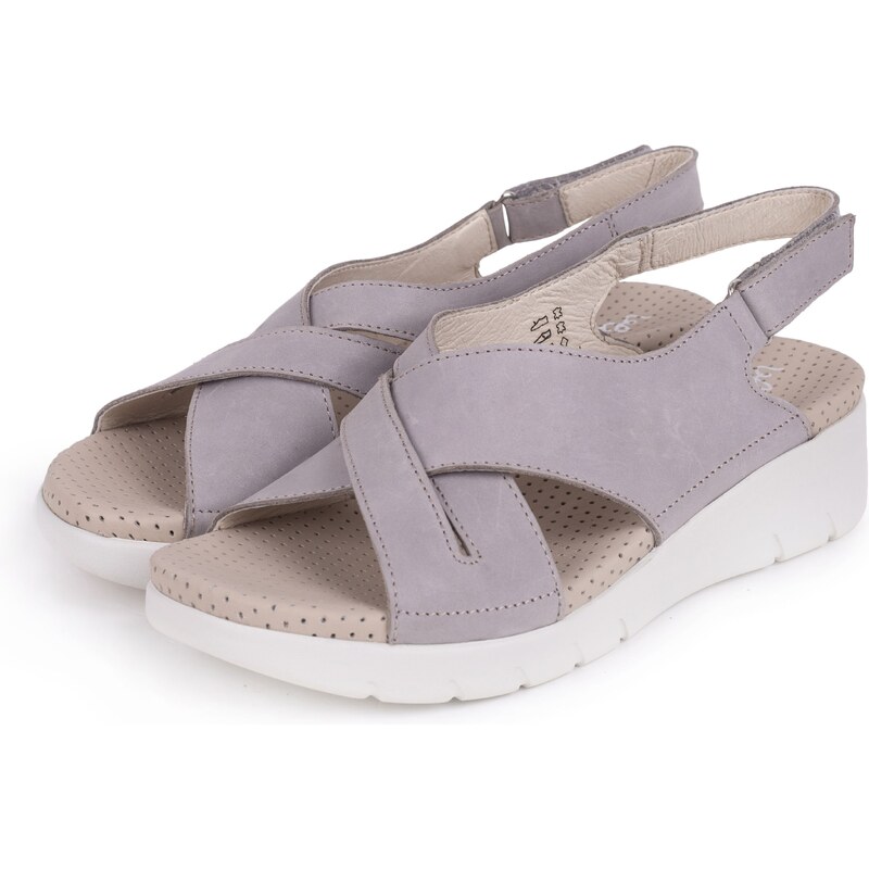 Vlnka Dámske kožené sandále Amanda béžová veľkosti obuvi - dospelí 36 65079902