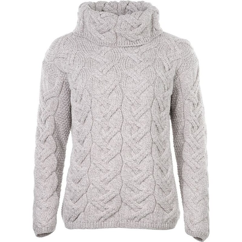 Dámsky vlnený sveter Vlnka S03 svetlo sivá veľkosti oblečenia XL 65796948