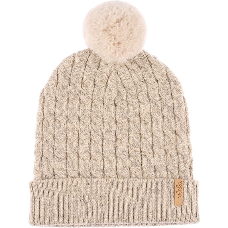 Vlnená čiapka Vlnka V23 béžová 50220512