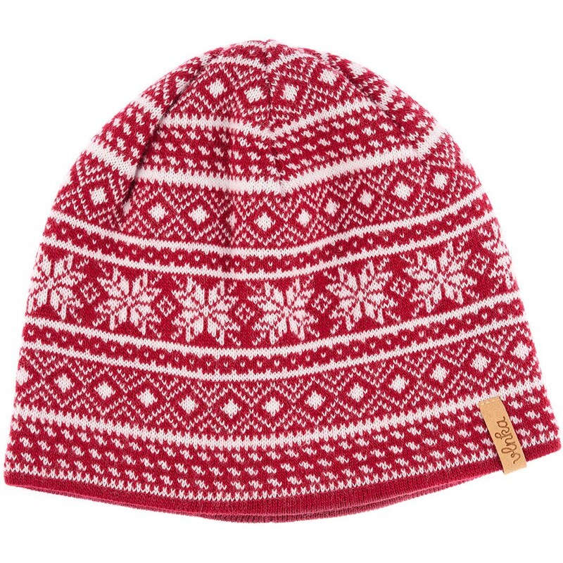 Vlnená čiapka Vlnka V24 červená 50220513