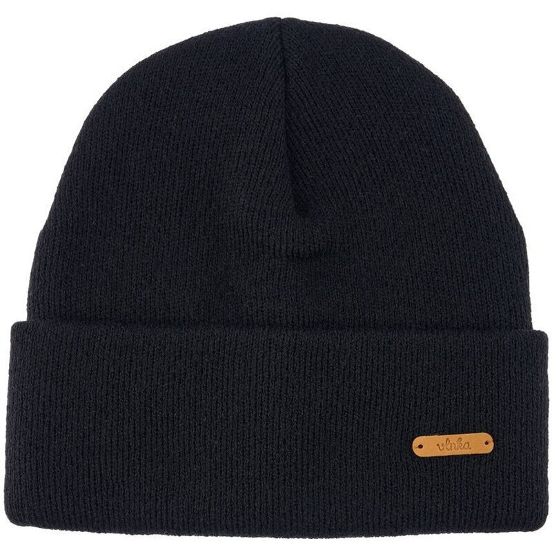 Detská vlnená čiapka Vlnka V16 čierna 50220527