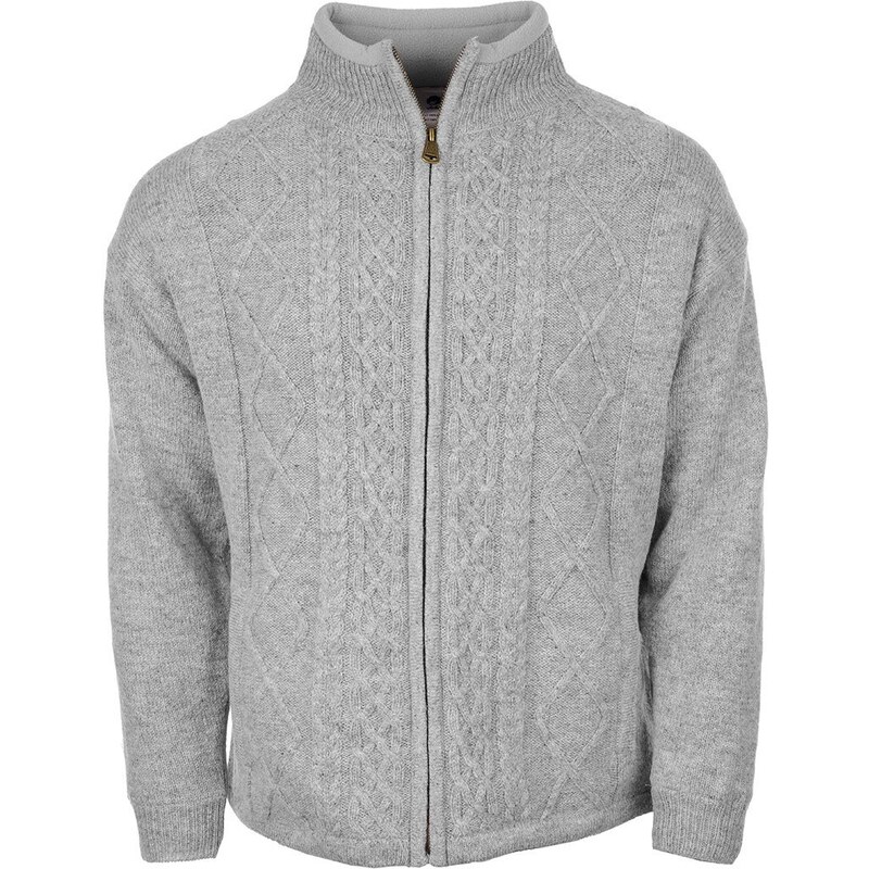 Vlnka Pánsky vlnený sveter S13 svetlo sivá veľkosti oblečenia L 65796956