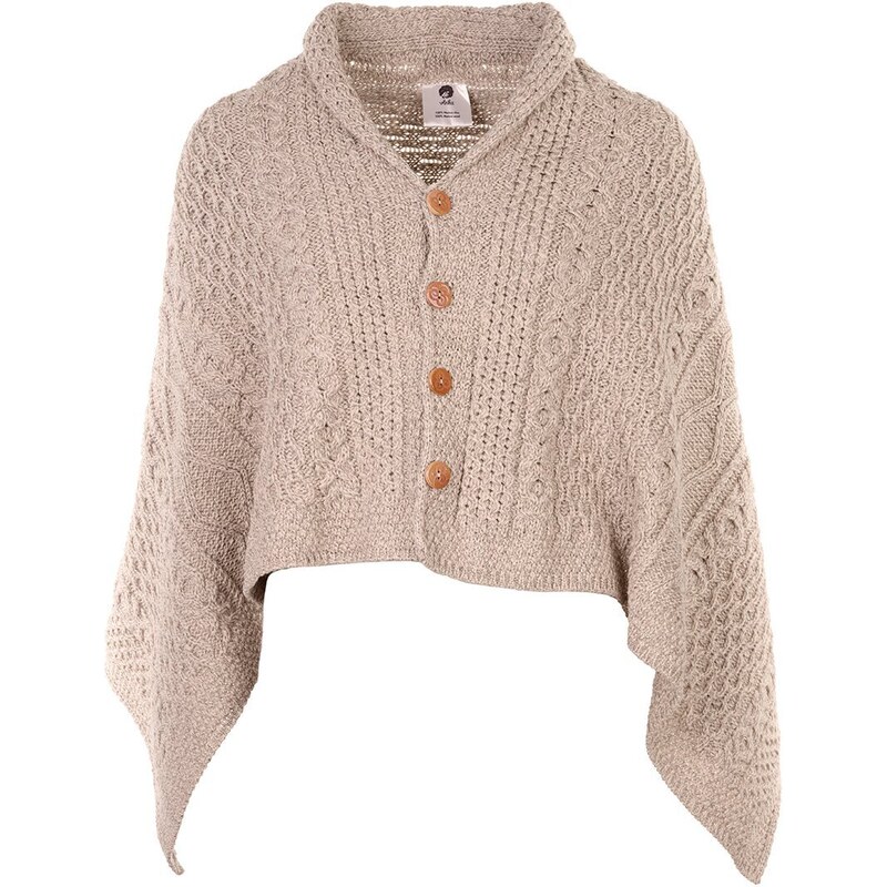 Vlnka Vlnené pončo hnedá veľkosti oblečenia Uni 65796958