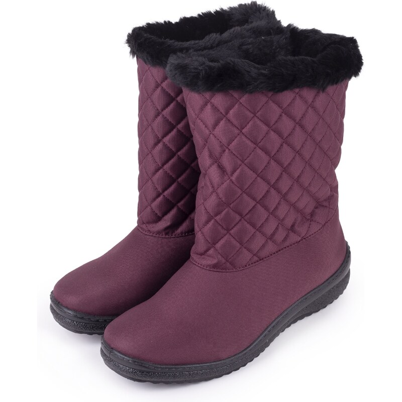 Vlnka Dámske prešívané snehule červená veľkosti obuvi - dospelí 36 52495847