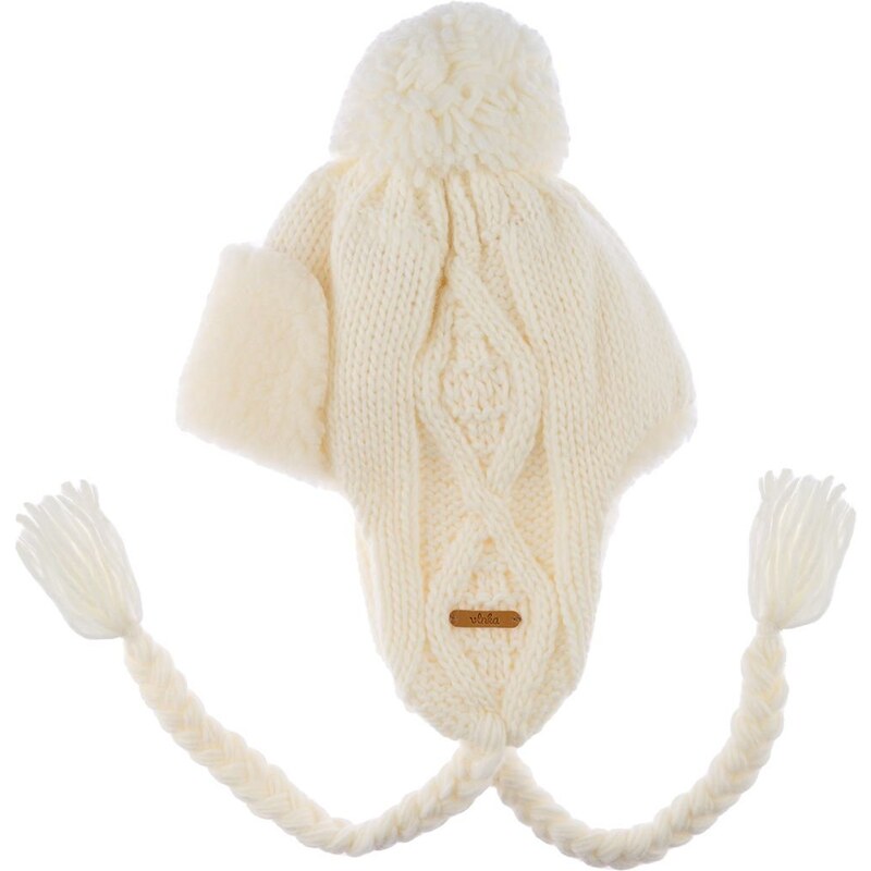 Detská vlnená ušianka Vlnka V17 prírodná 50220544