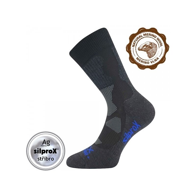ETREX teplé ponožky so striebrom VOXX - PONOŽKY Čierna 39-42 1 pár 66674595