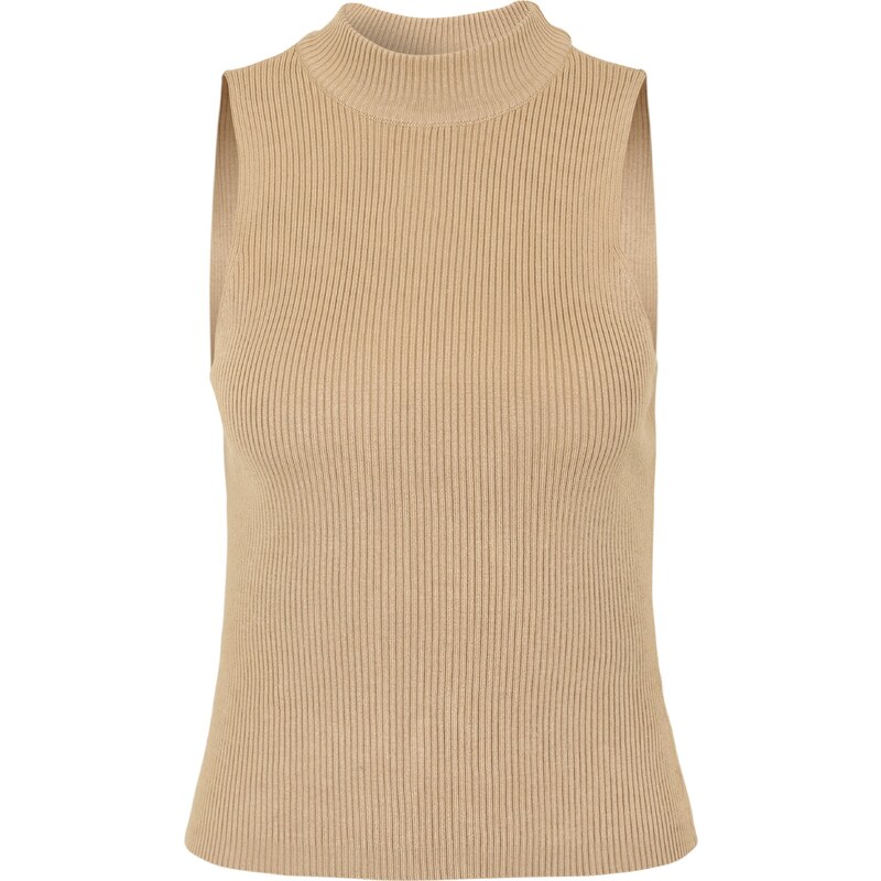 Urban Classics Vyšívaný top farba ťavej srsti 38159921