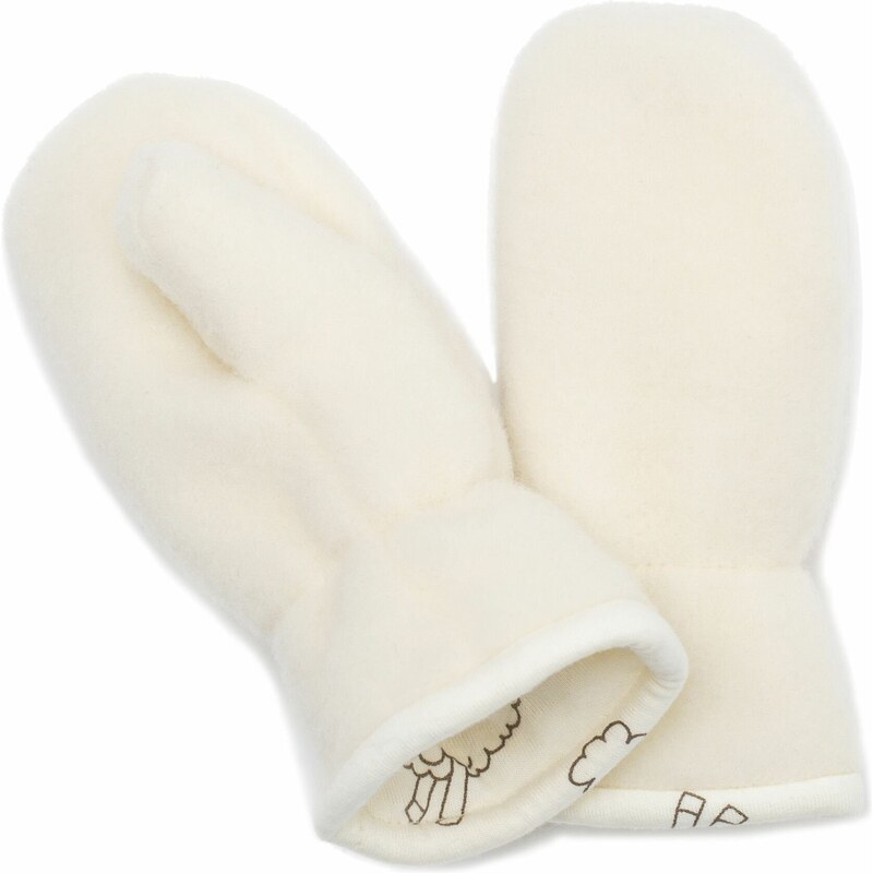 Vlnka Detské palčiaky Merino biela veľkosti oblečenia S 44495062