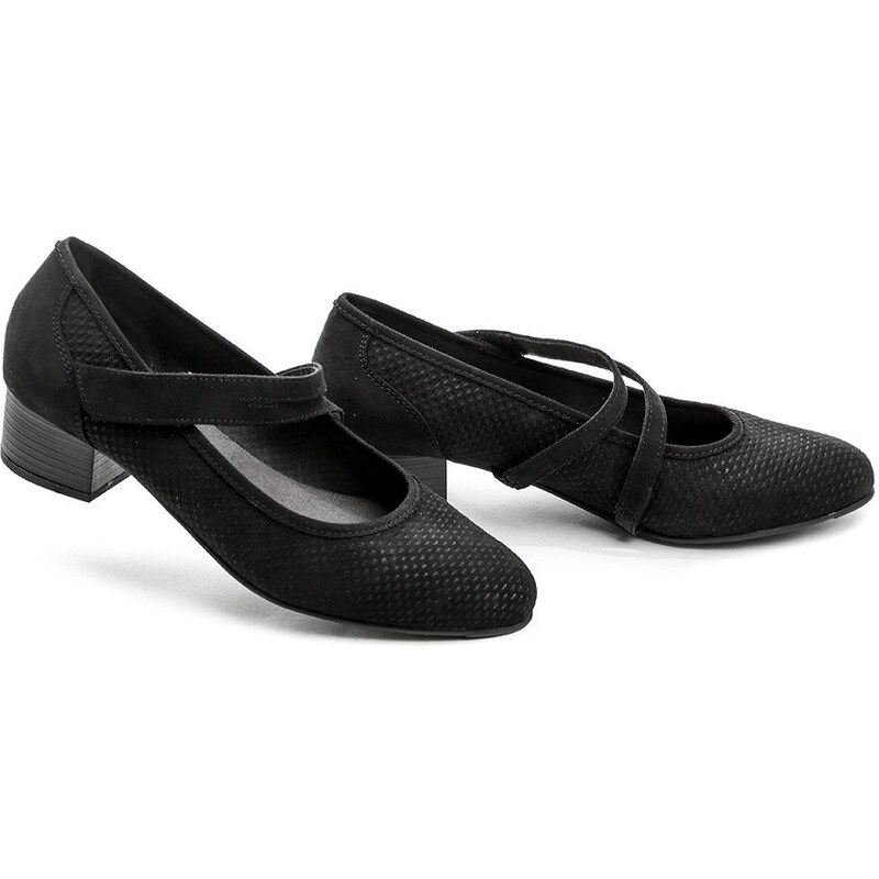 Jana 8-24363-20 čierna dámska letná obuv šírka H